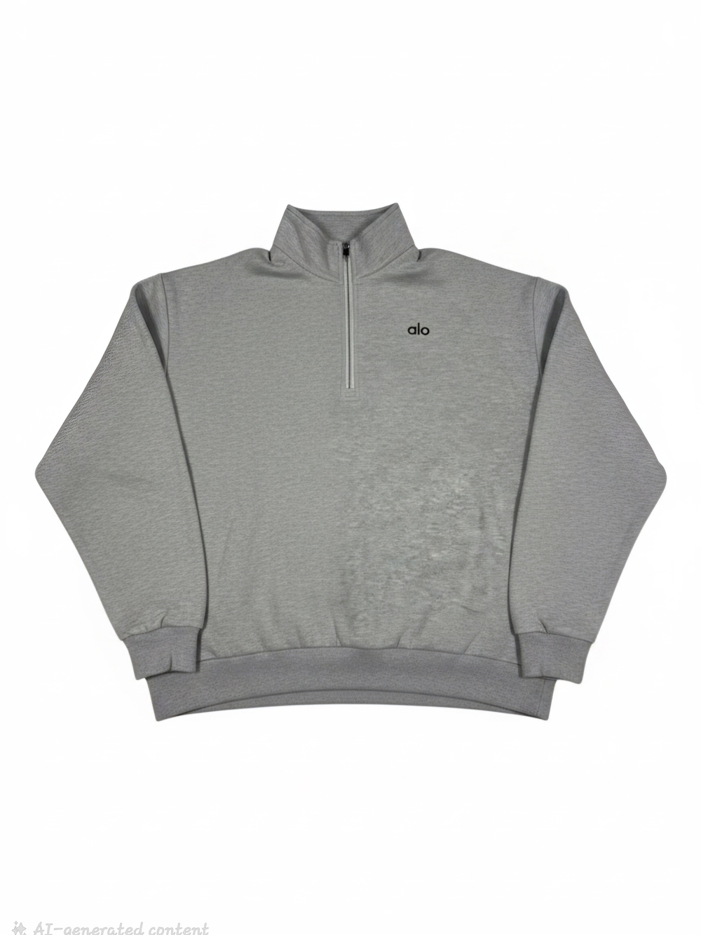 ALO Yoga Light Gray Fleece Hoodie and Sweatpants Set - Picture 3 of 9